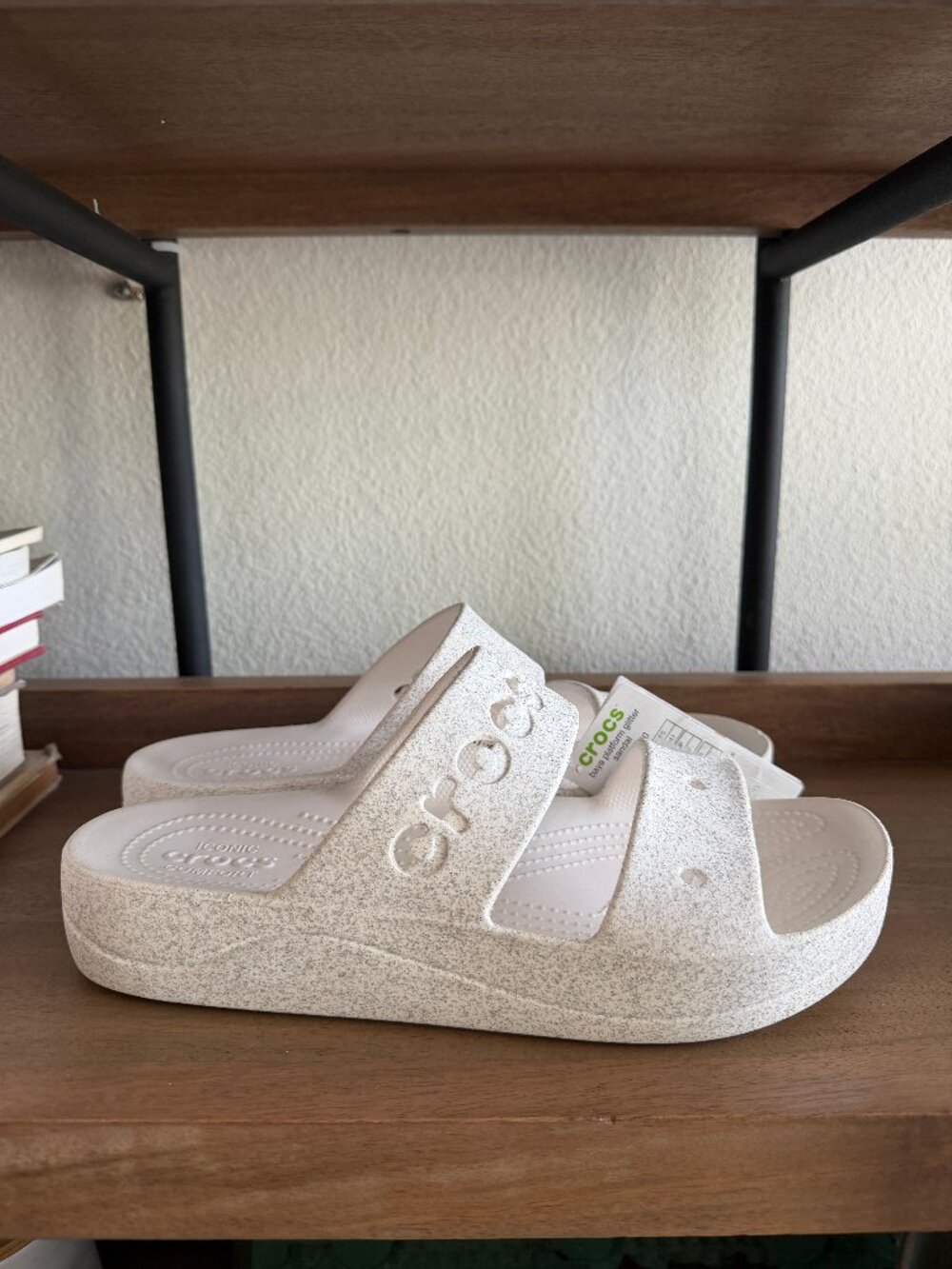 CROCS Baya Platform Glitter Sandals NWT Sz. 11